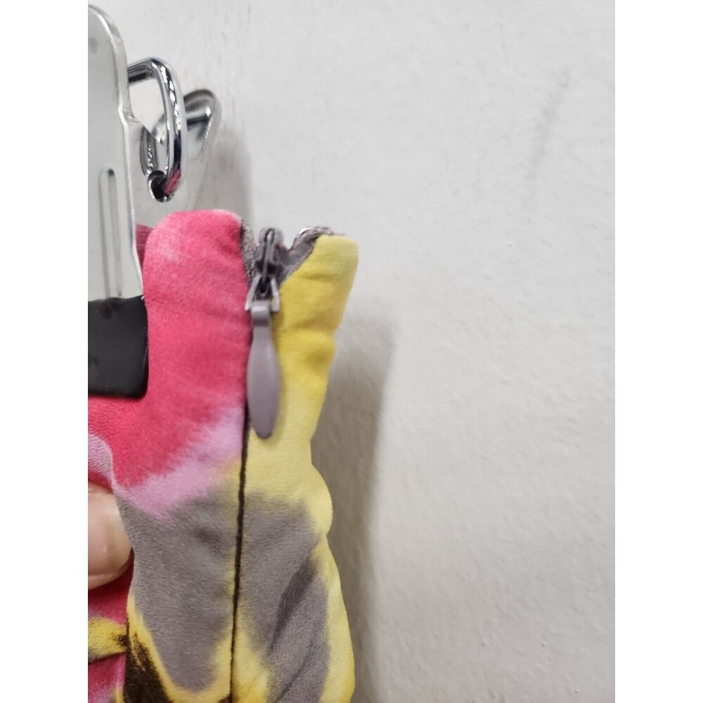 INC Internartional Concepts Womens A-Line Skirt Sz 10 Pink Yellow Floral Crinkle - Picture 6 of 8